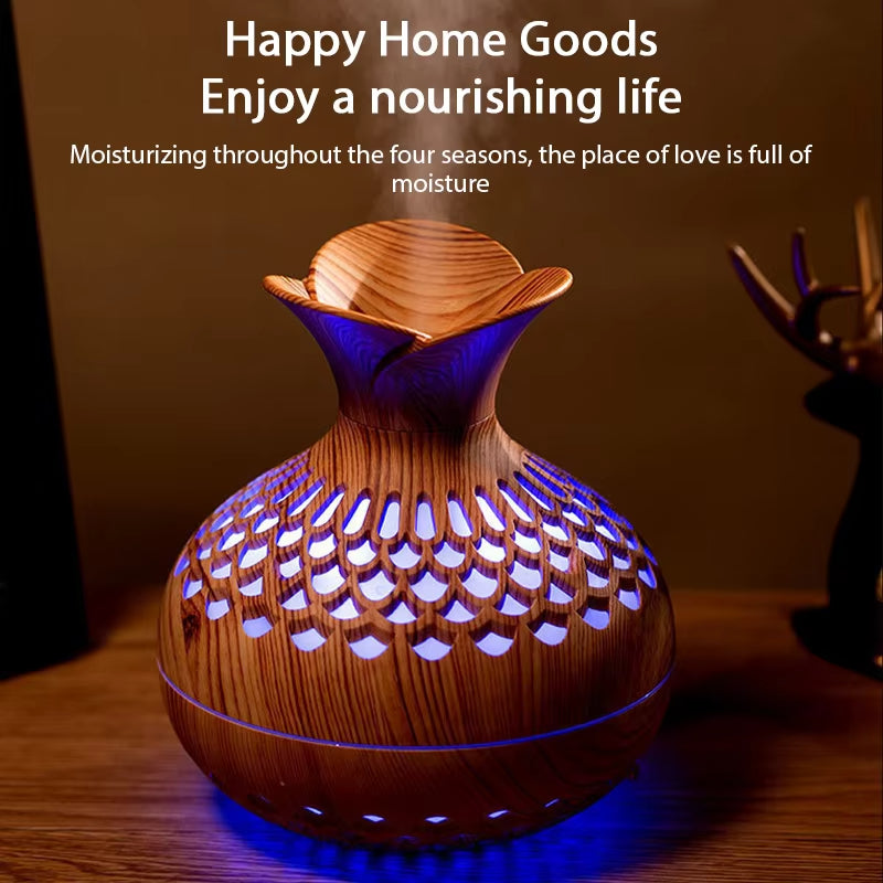 300ml Wood Grain Air Humidifier Essential Oil Aroma Diffuser USB Home Car Office Ultrasonic humidificador Portable Mini Purifier