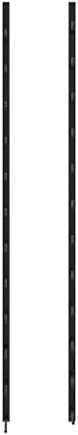 BUKSCYJS Wall-Mounted Wine Rack for 24 Bottles Black Iron