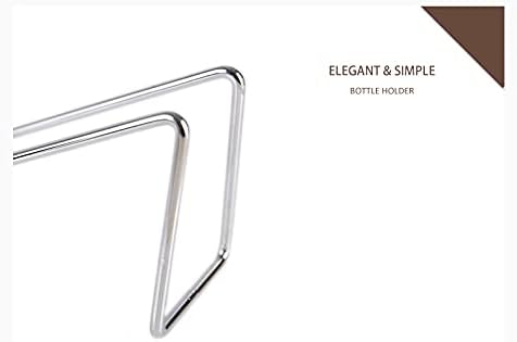 Frontier Simple Chrome Steel Wine Bottle Holder 1