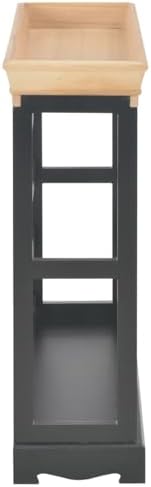 Jiaocha Freestanding Wine Cabinet with 4 Shelves and Top Tray