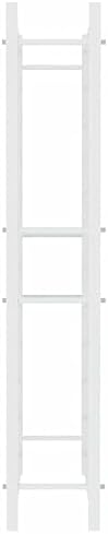 vidaXL 72-Bottle Wine Rack - White Metal Organizer