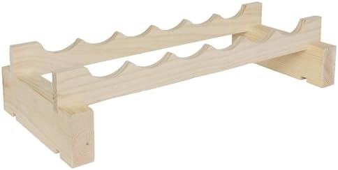 MODULARACK 6 Bottle Wide Wine Rack Dark Stain 1