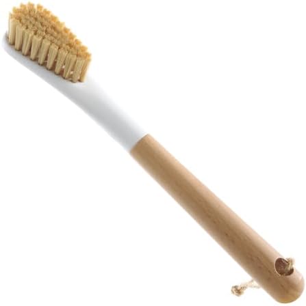 OSCIOSS Wood Laundry Brush with Long Handle and Soft Bristles