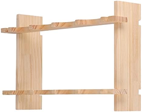 XPSSJMU Wine Shelf Durable Sturdy Pine Holder