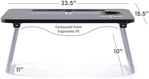 Nestl Reading Pillow with Lap Desk - Memory Foam Back Support