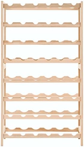 vidaXL Cedar Wood Wine Rack - 48 Bottles Freestanding Scandinavian Style