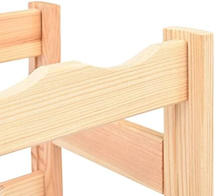 vidaXL Solid Pine Wood Wine Rack for 16 Bottles