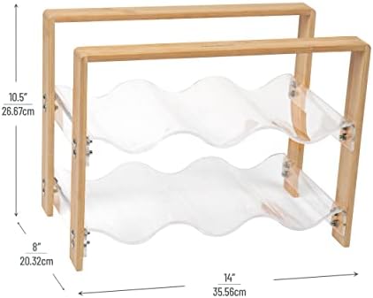 Mind Reader 6-Bottle Tabletop Wine Rack