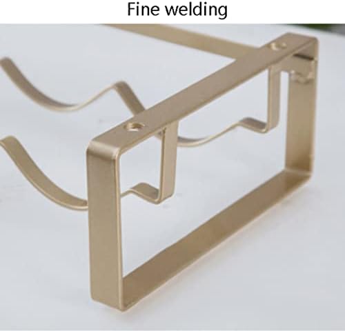Habiba Wrought Iron Wine Rack with Groove Design