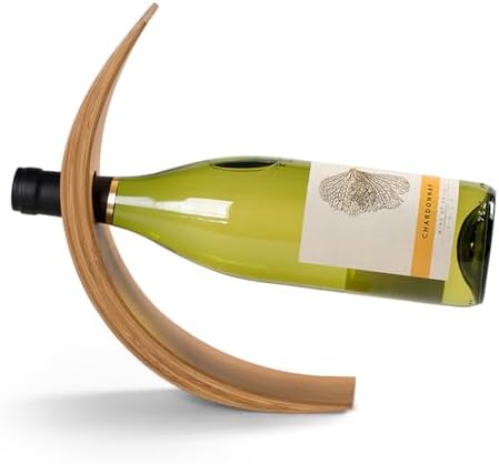 Single Wine Bottle Holder Bamboo Balancer 1