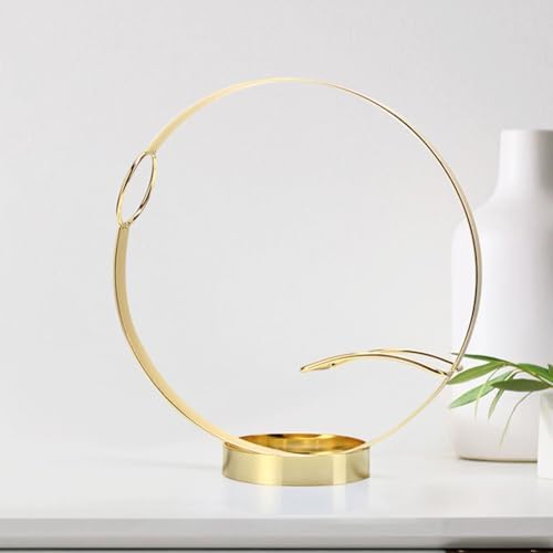 Metal Single Wine Rack Stylish Countertop Holder for Wine Lovers Gold