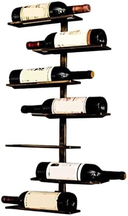 Industrial Style Wrought Iron Wine Rack for Home