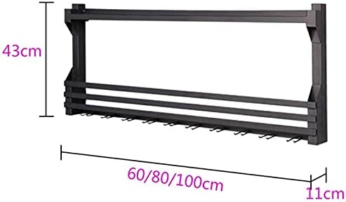 BTZHY 2-Tier Industrial Wine Rack for Kitchen Bar Restaurant