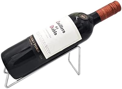 Frontier Simple Chrome Steel Wine Bottle Holder 1