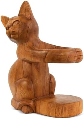 G6 Collection Wooden Siamese Cat Wine Rack