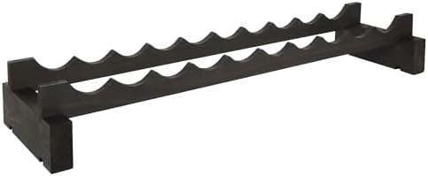 10 Bottle Wide Wine Rack Natural Pine