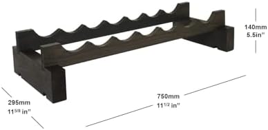 7 Bottle Wide Wine Rack Natural Pine