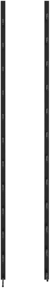 BUKSCYJS Wall-Mounted Wine Rack for 24 Bottles Black Iron