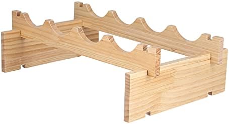 XPSSJMU Wine Shelf Durable Sturdy Pine Holder