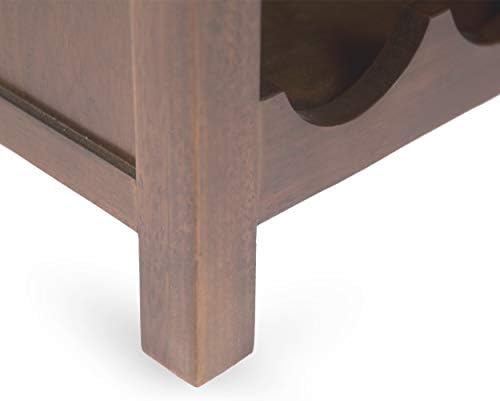 Christopher Knight Home Eirinn Wine Rack with Drawer Dark Oak