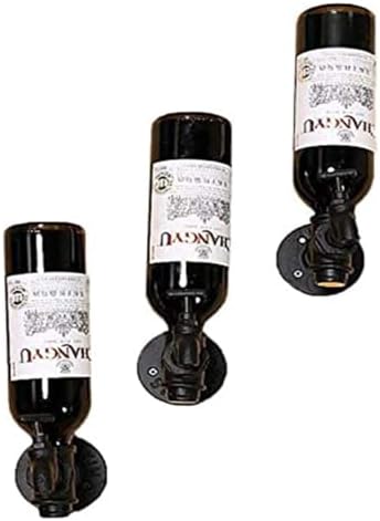MoSumOn 3-Piece Wall Wine Rack - Modern Industrial Design