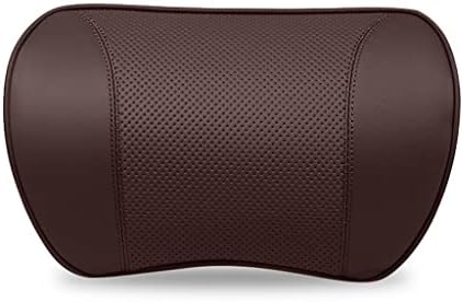 ERTXGBA Leather Car Neck Pillow with Memory Foam 1
