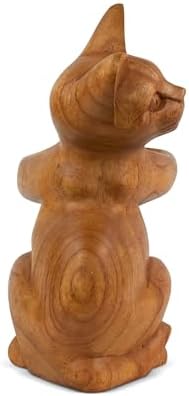 G6 Collection Wooden Siamese Cat Wine Rack