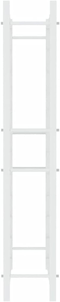 vidaXL 72-Bottle Wine Rack - White Metal Organizer