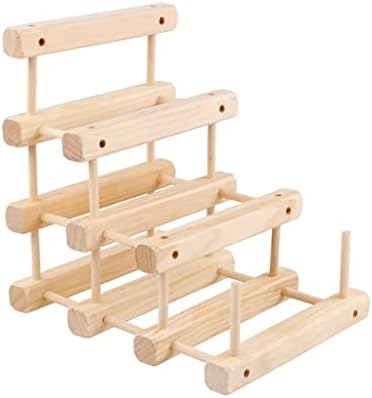 LYRWISHLTD Tabletop Wine Rack with Wooden Design