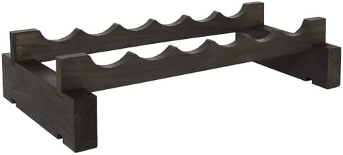MODULARACK 6 Bottle Wide Wine Rack Dark Stain 1