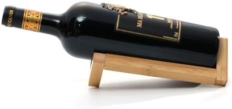 Personalized Bamboo Wine Bottle Holder Stand 1