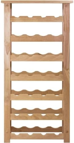 Oakestry Napa Wine Rack - Freestanding Wooden Bottle Holder
