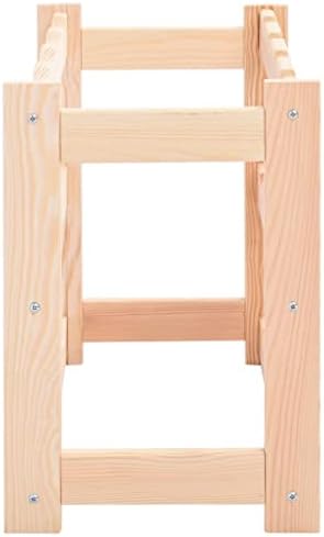 ZQQLVOO Solid Pinewood Wine Rack for 12 Bottles