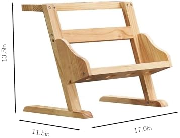 Stylish Pine Wood Wine Rack with Cup Holder