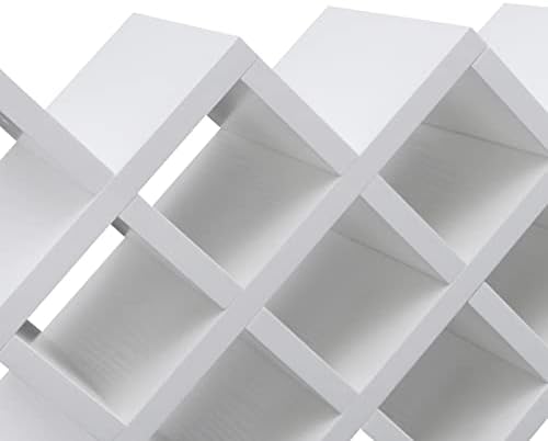 10 Cell Wine Rack with Lattice Design