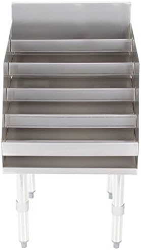 18 x 23 Inch 5-Tier Stainless Steel Liquor Display Shelf