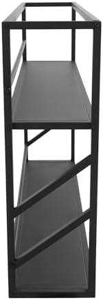 TFCFL Wall Mount Wine Rack 2-Tier Metal Storage