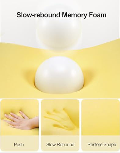 WAHHWF Face Down Massage Pillow Memory Foam with Slow Rebound