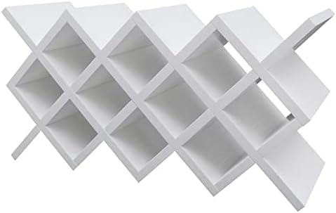 10 Cell Wine Rack with Lattice Design