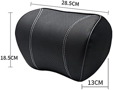 ERTXGBA Leather Car Neck Pillow with Memory Foam 1