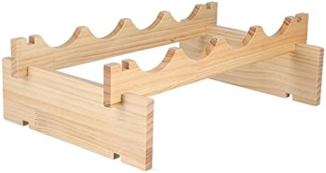 XPSSJMU Wine Shelf Durable Sturdy Pine Holder