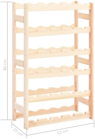 vidaXL Freestanding Wine Rack for 30 Bottles 1