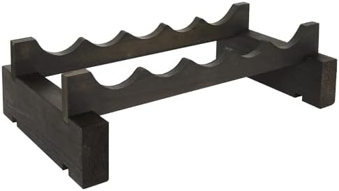5 Bottle Wide Wine Rack Natural Pine