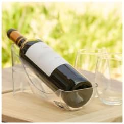 Fridge Wine Saver - Spill-Proof Wine Holder for Fridge or Tabletop