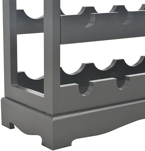 Jiaocha Freestanding Wine Cabinet with 4 Shelves and Top Tray