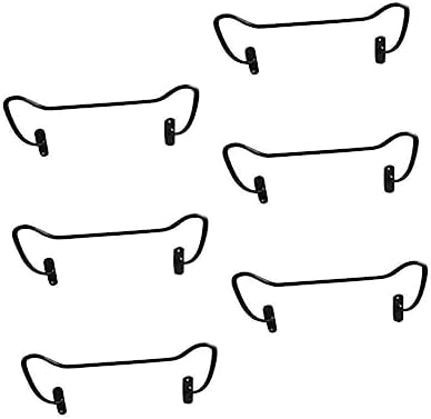 Sosoport 6Pcs Wall Mounted Iron Wine Racks