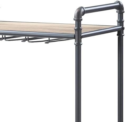 Chic Industrial Wine Rack with Stemware Storage