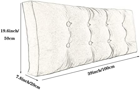 ZZYK Reading Pillow Large Fleece Bolster Support for Pregnancy and Relaxing