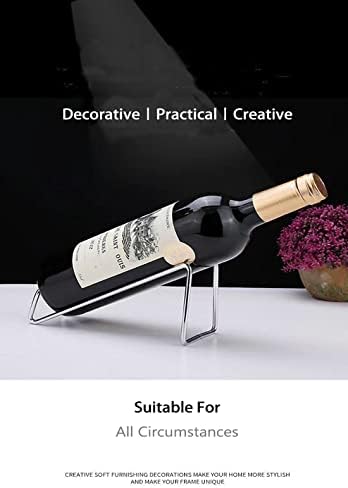 Frontier Simple Chrome Steel Wine Bottle Holder 1