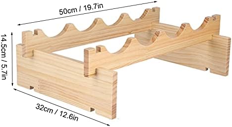 XPSSJMU Wine Shelf Durable Sturdy Pine Holder